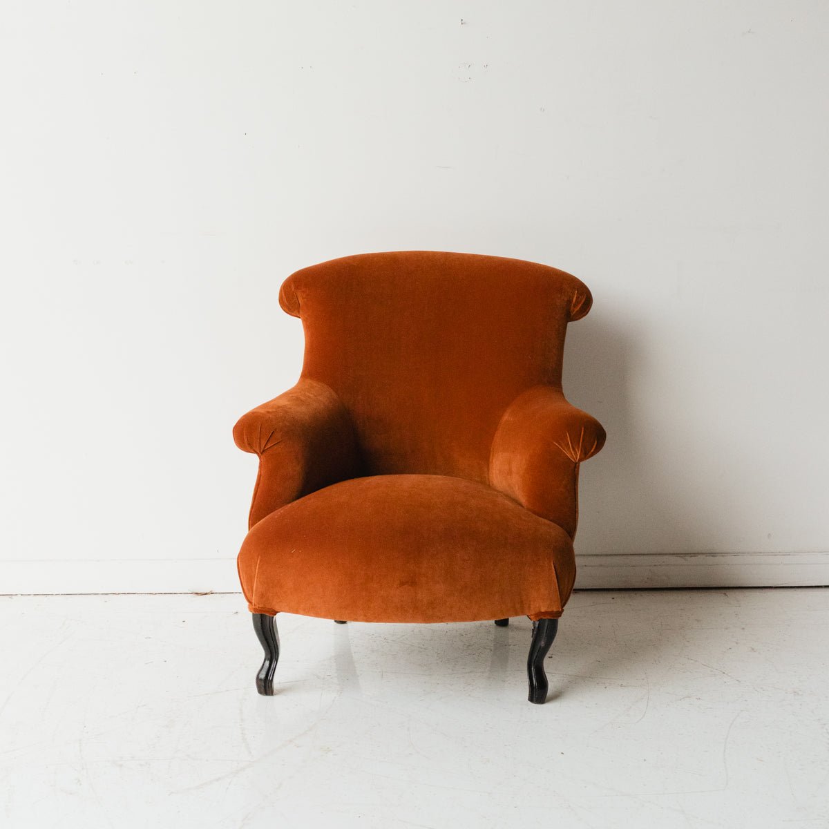 Block Print Crapaud Chair | Copper Velvet - elsie green - furniture