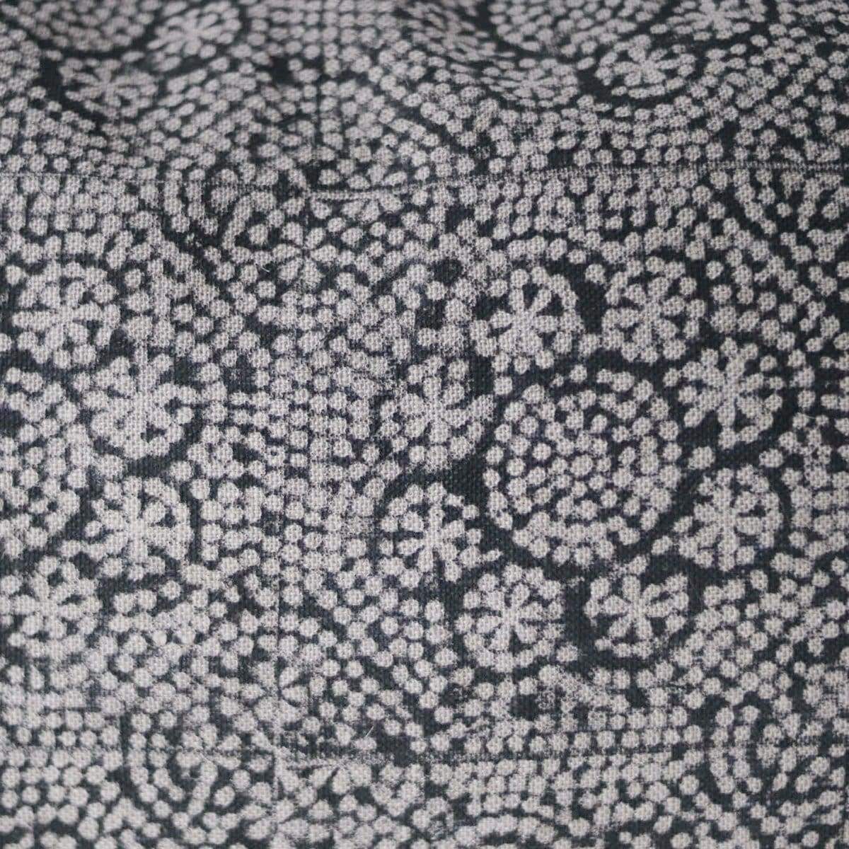 Block Print Lumbar Pillow | Wisteria Noir - elsie green - Textiles