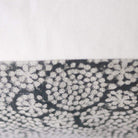 Block Print Lumbar Pillow | Wisteria Noir - elsie green - Textiles