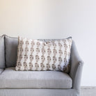 Block Print Pillow | Cornflower French Grey - elsie green - textiles