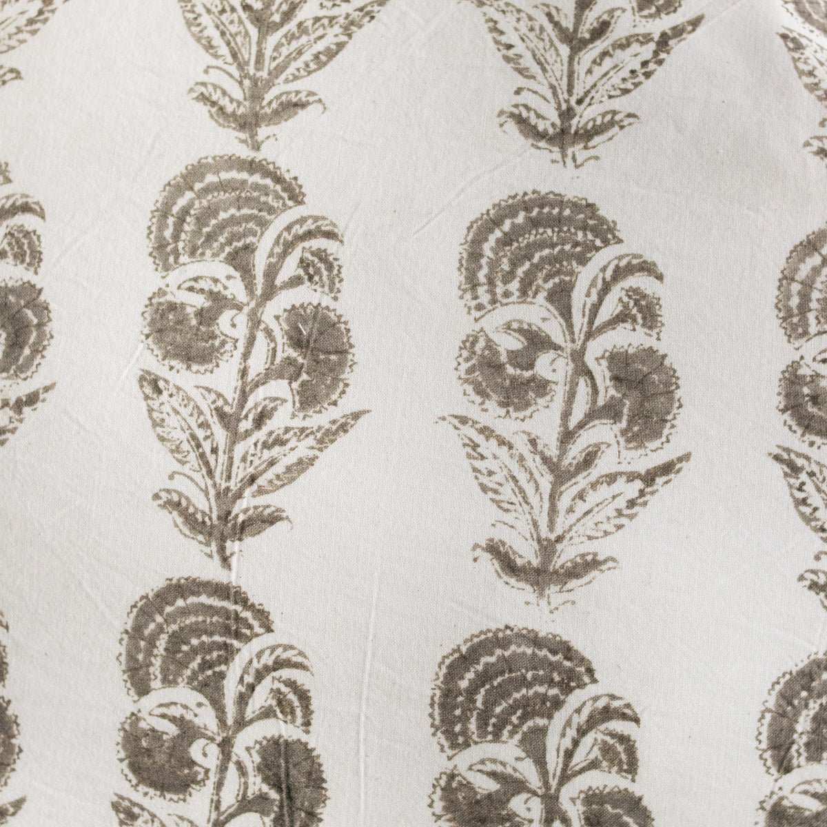 Block Print Pillow | Cornflower French Grey - elsie green - textiles