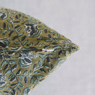 Block Print Pillow Cover | Chalon Green - elsie green - Textiles