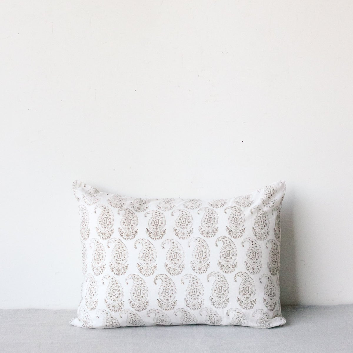 Block Print Pillow Cover | Claudine French Grey - elsie green - Textiles