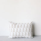 Block Print Pillow Cover | Claudine French Grey - elsie green - Textiles