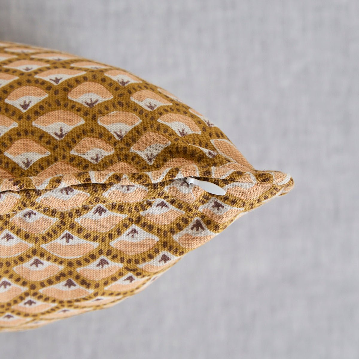 Block Print Pillow Cover | Foret Saffron - elsie green - Textiles