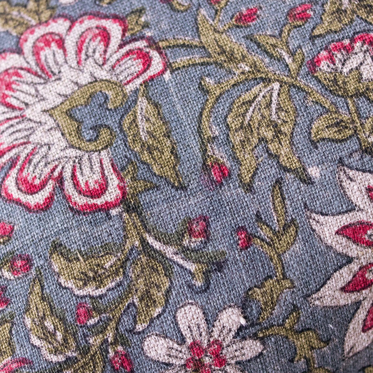 Block Print Pillow Cover | Kundan Mave - elsie green - textiles