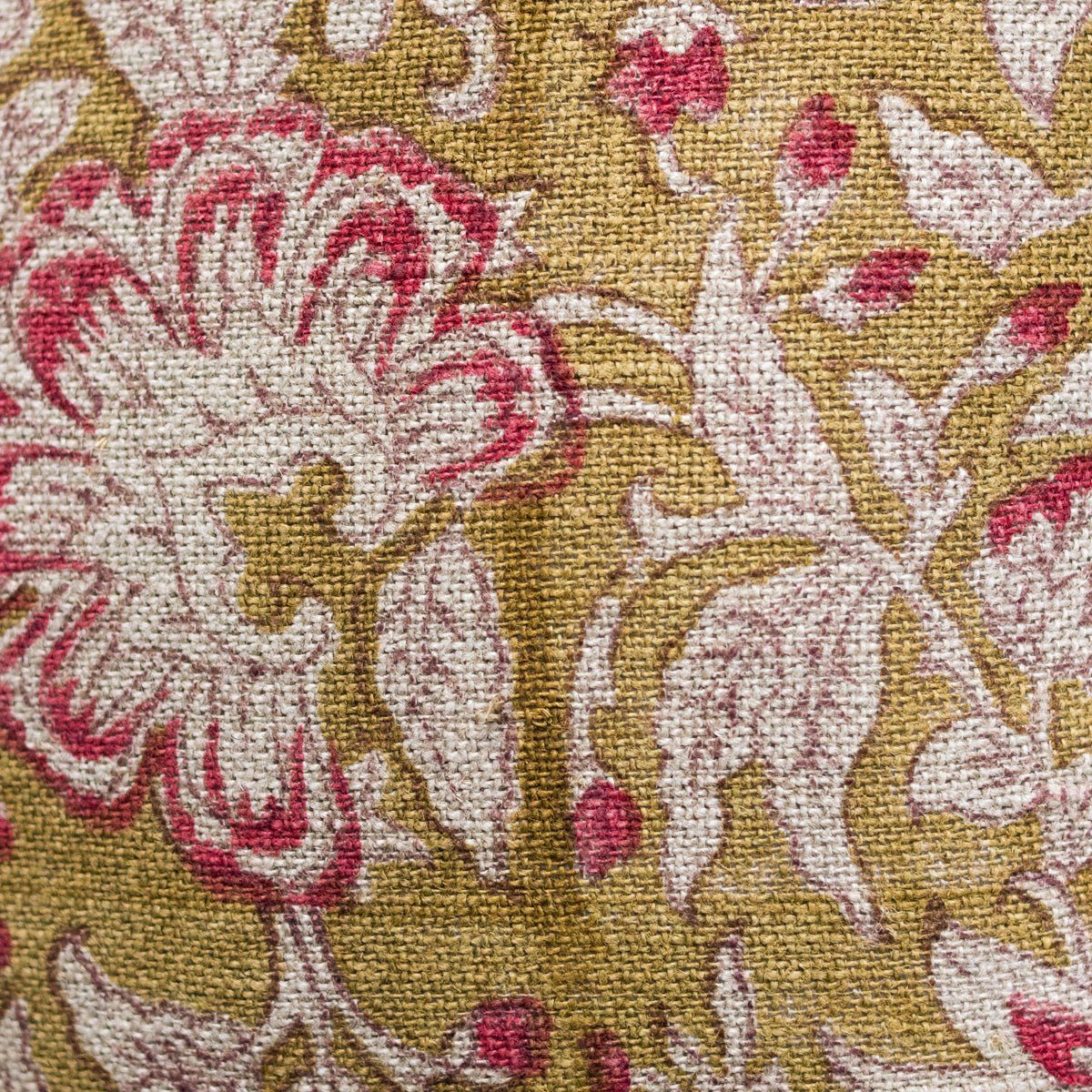 Block Print Pillow Cover | Kundan Ruby - elsie green - textiles