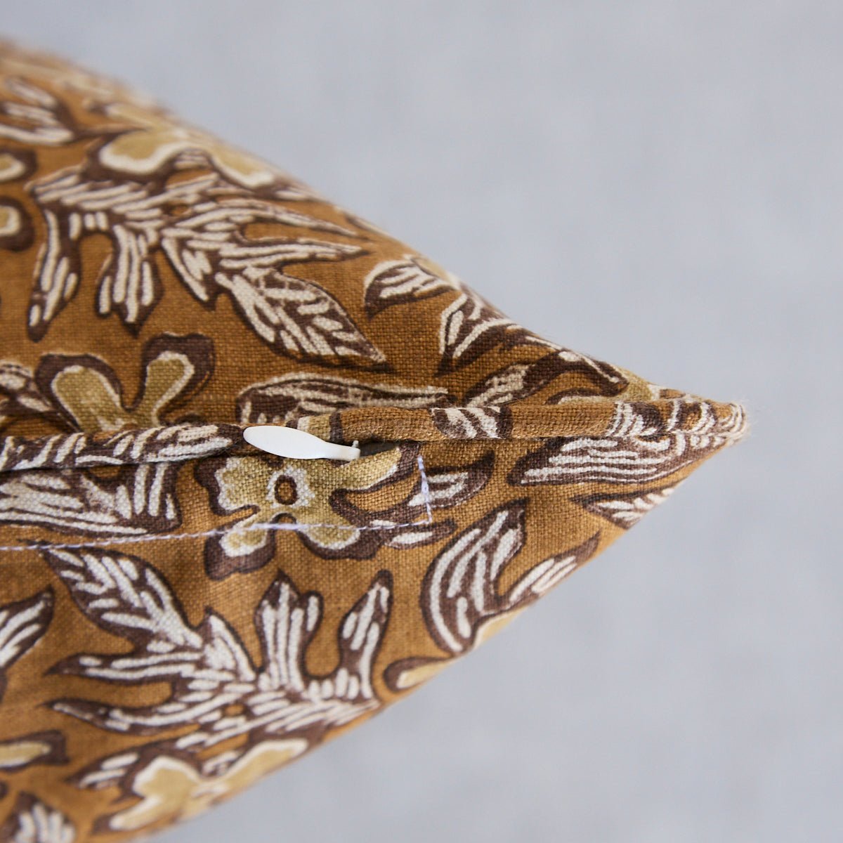 Block Print Pillow Cover | Lavardin Toffee - elsie green - Textiles