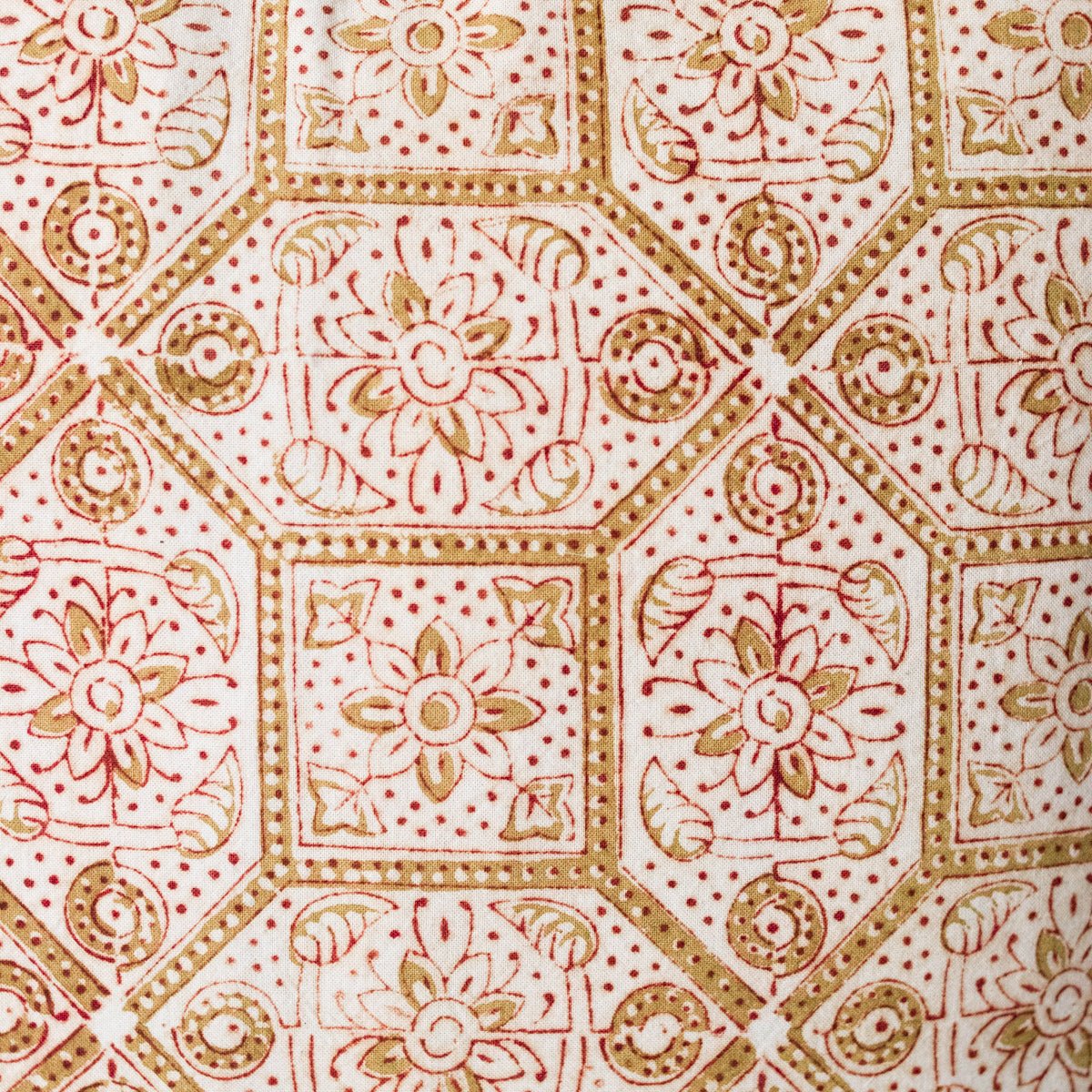 Block Print Pillow Cover | Lipika Gold - elsie green - Textiles