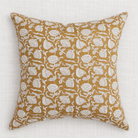 Block Print Pillow Cover | Marbella Saffron - elsie green - Textiles