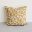 Block Print Pillow Cover | Marbella Saffron - elsie green - Textiles