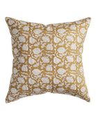 Block Print Pillow Cover | Marbella Saffron - elsie green - Textiles