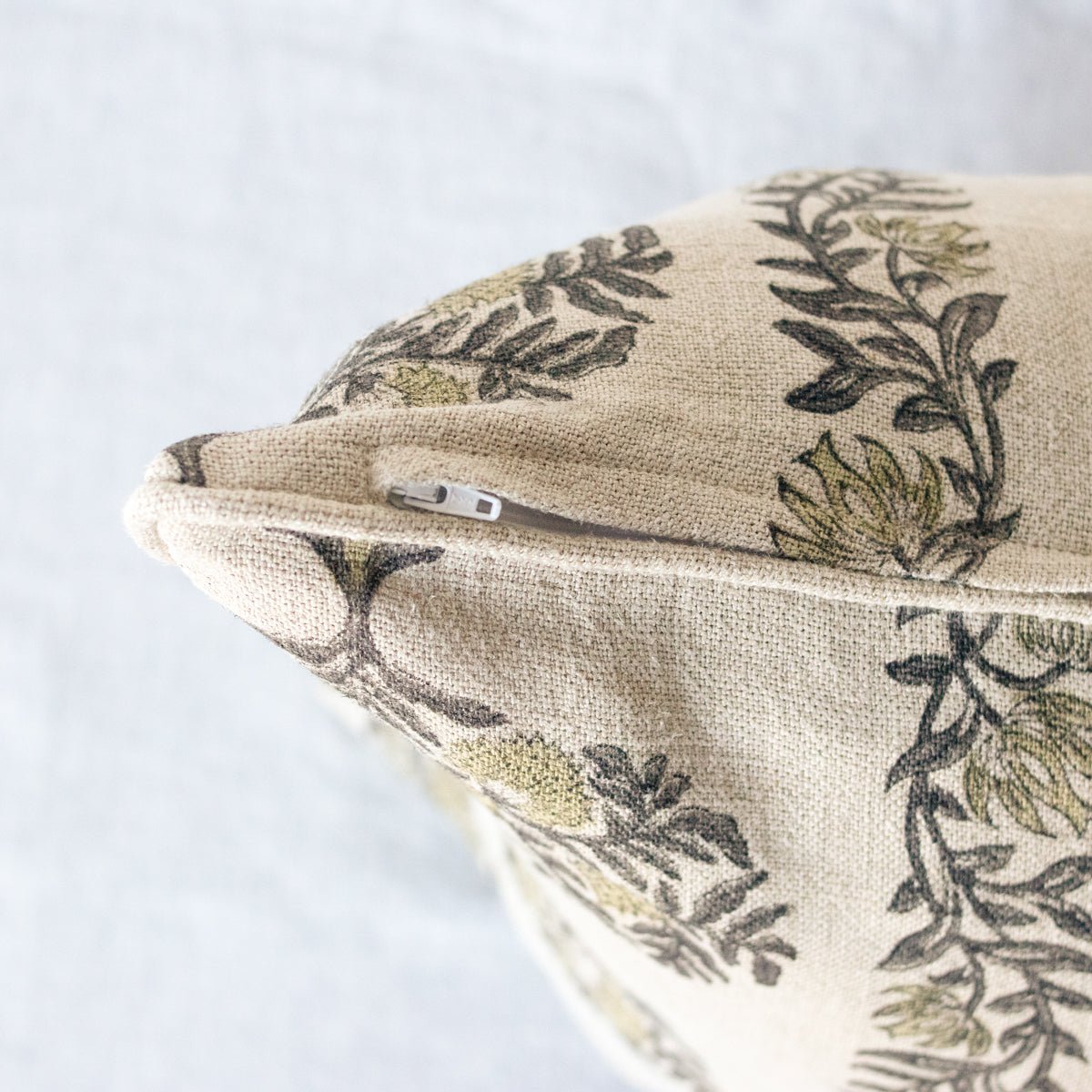Block Print Pillow Cover | Mour Coco - elsie green - textiles