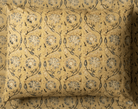 Block Print Pillow Cover | Nidra Gold - elsie green - Textiles