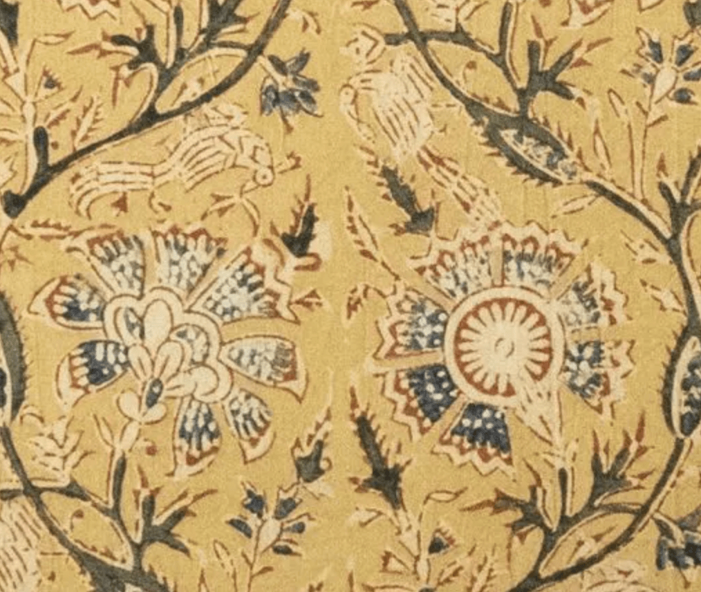 Block Print Pillow Cover | Nidra Gold - elsie green - Textiles