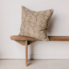 Block Print Pillow Cover | Nisa Mara - elsie green - Textiles
