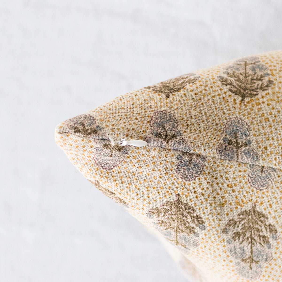 Block Print Pillow Cover | Poppy Mustard - elsie green - textiles