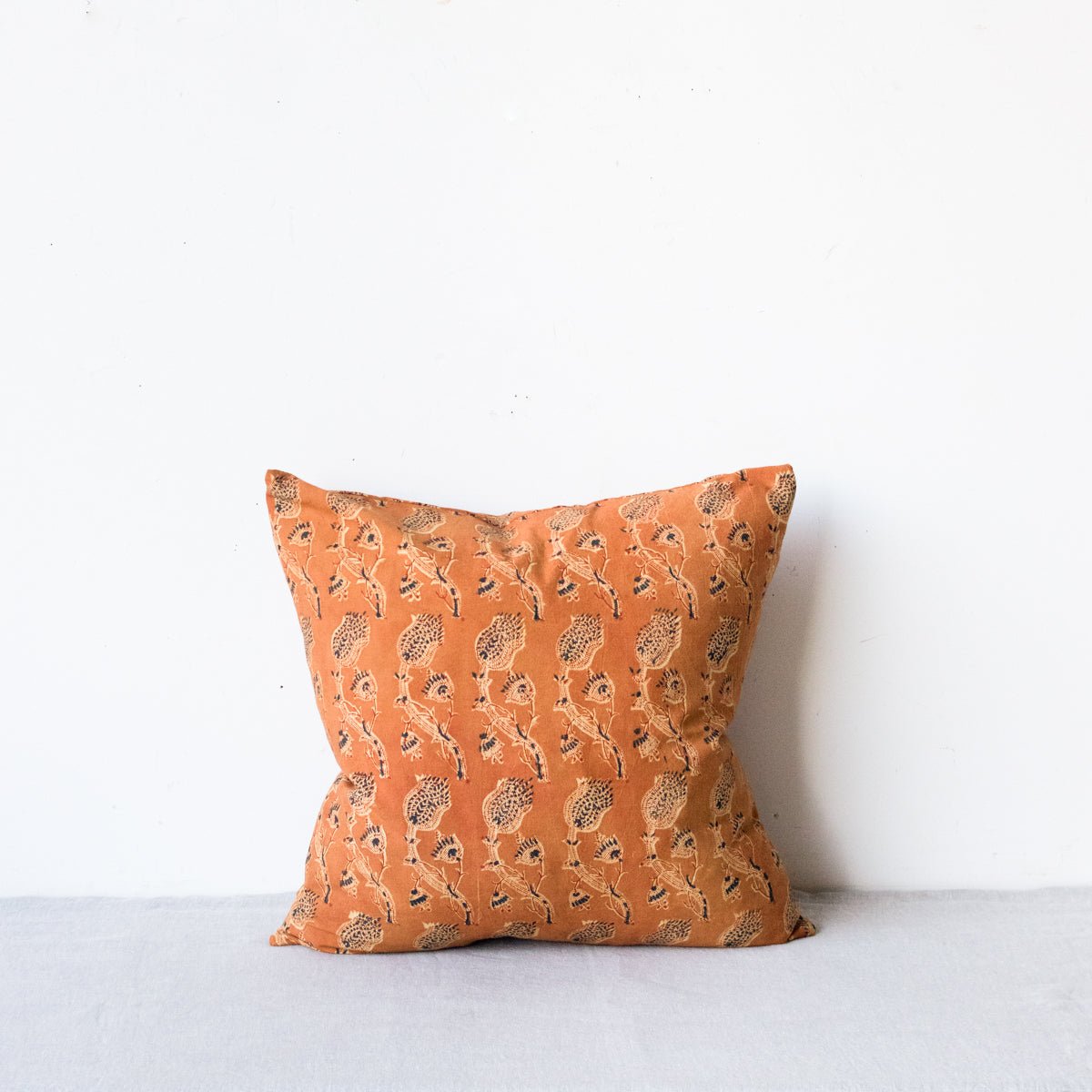 Block Print Pillow Cover | Rupa Saffron - elsie green - textiles