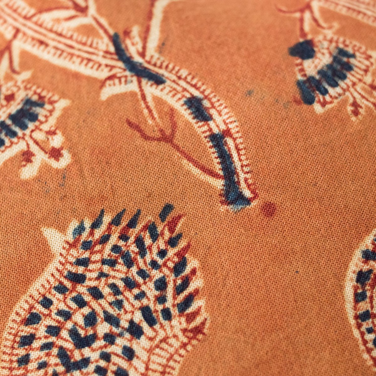 Block Print Pillow Cover | Rupa Saffron - elsie green - textiles