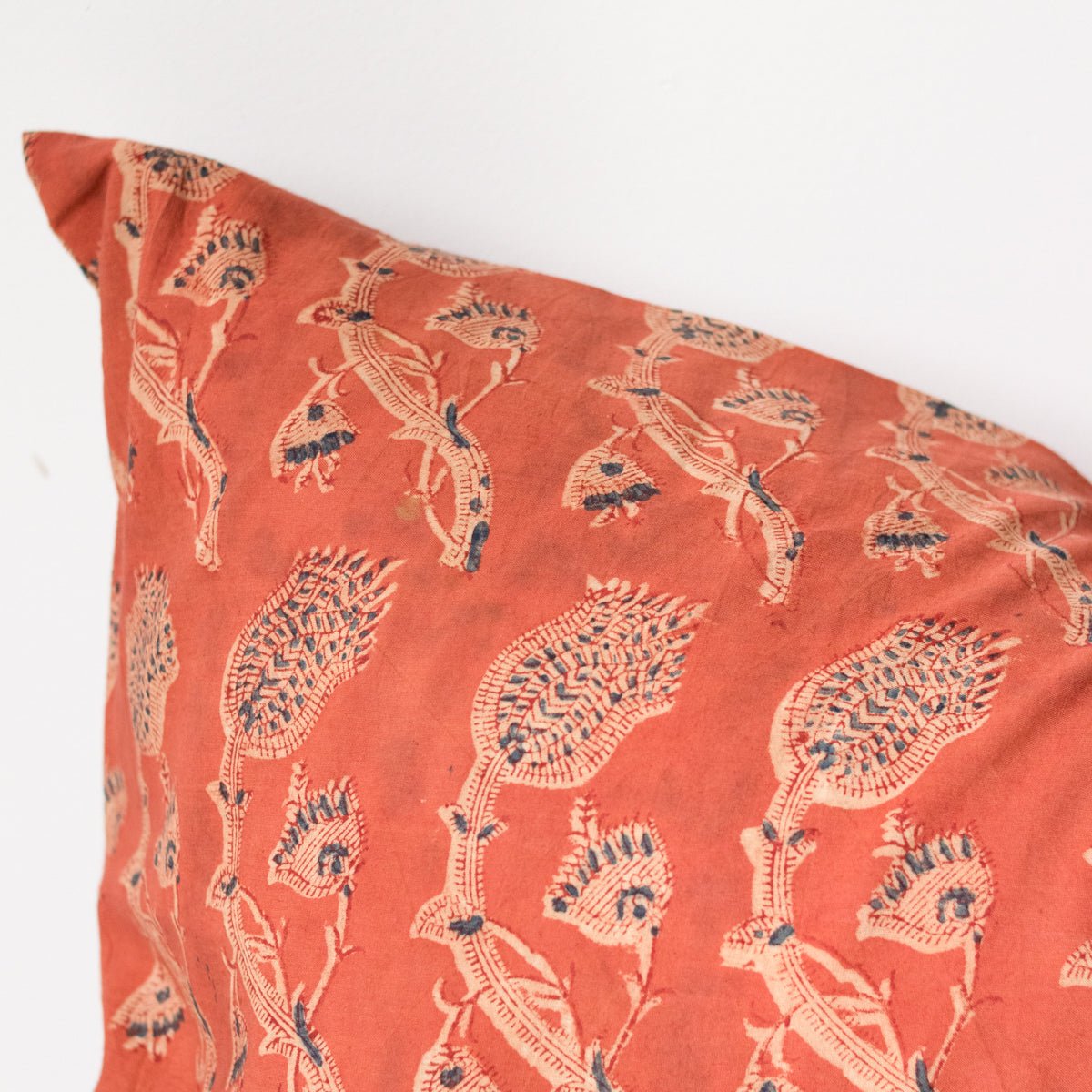 Block Print Pillow Cover | Rupa Saffron - elsie green - Textiles