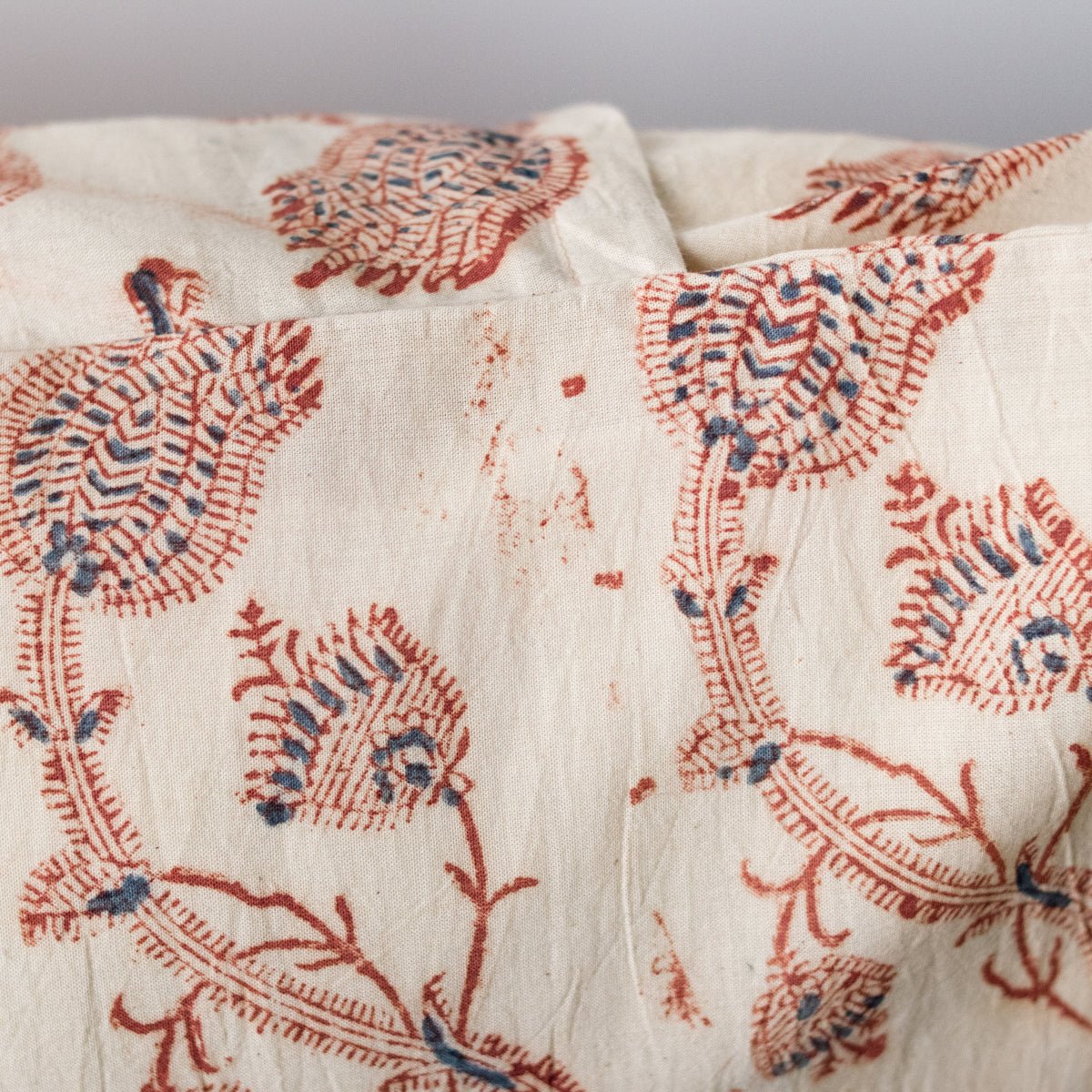Block Print Pillow Cover | Rupa Tan - elsie green - Textiles