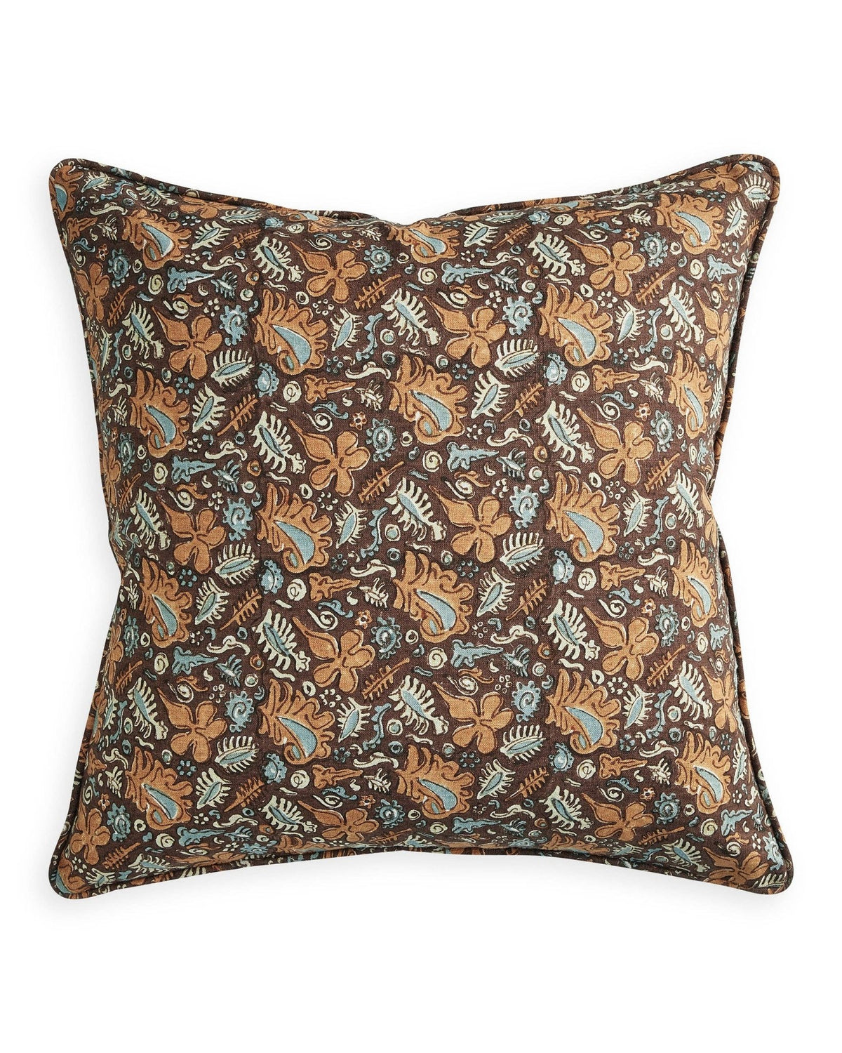 Block Print Pillow Cover | Sartene Sumac - elsie green - Textiles