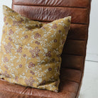 Block Print Pillow Cover | Torini Mustard - elsie green - Textiles