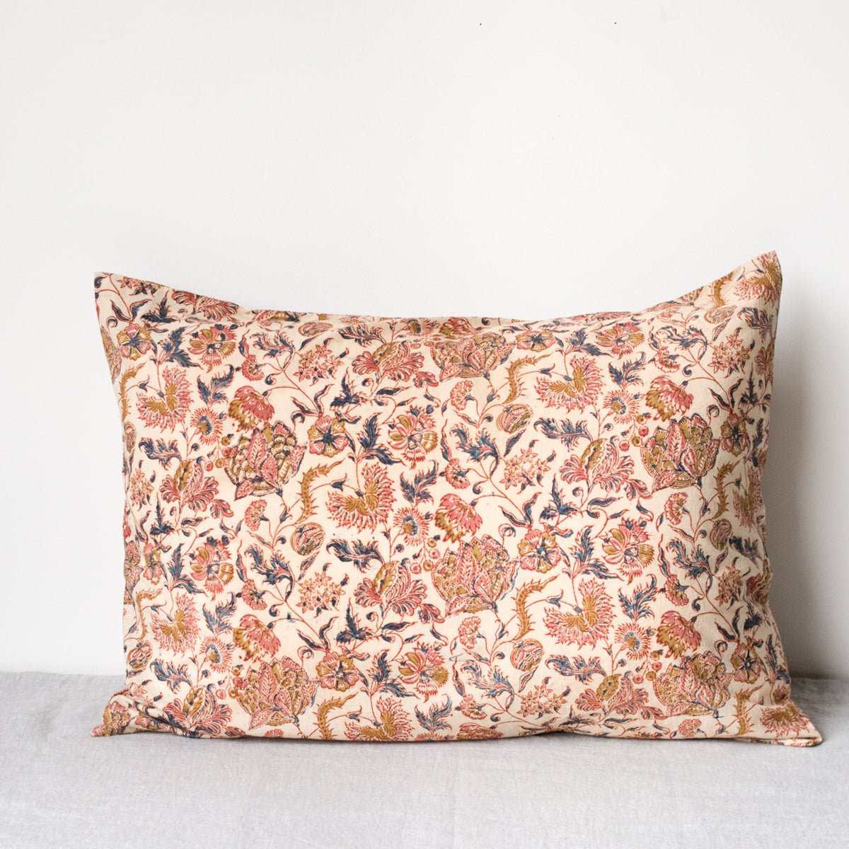 Block Print Pillow Cover | Zara - elsie green - Textiles