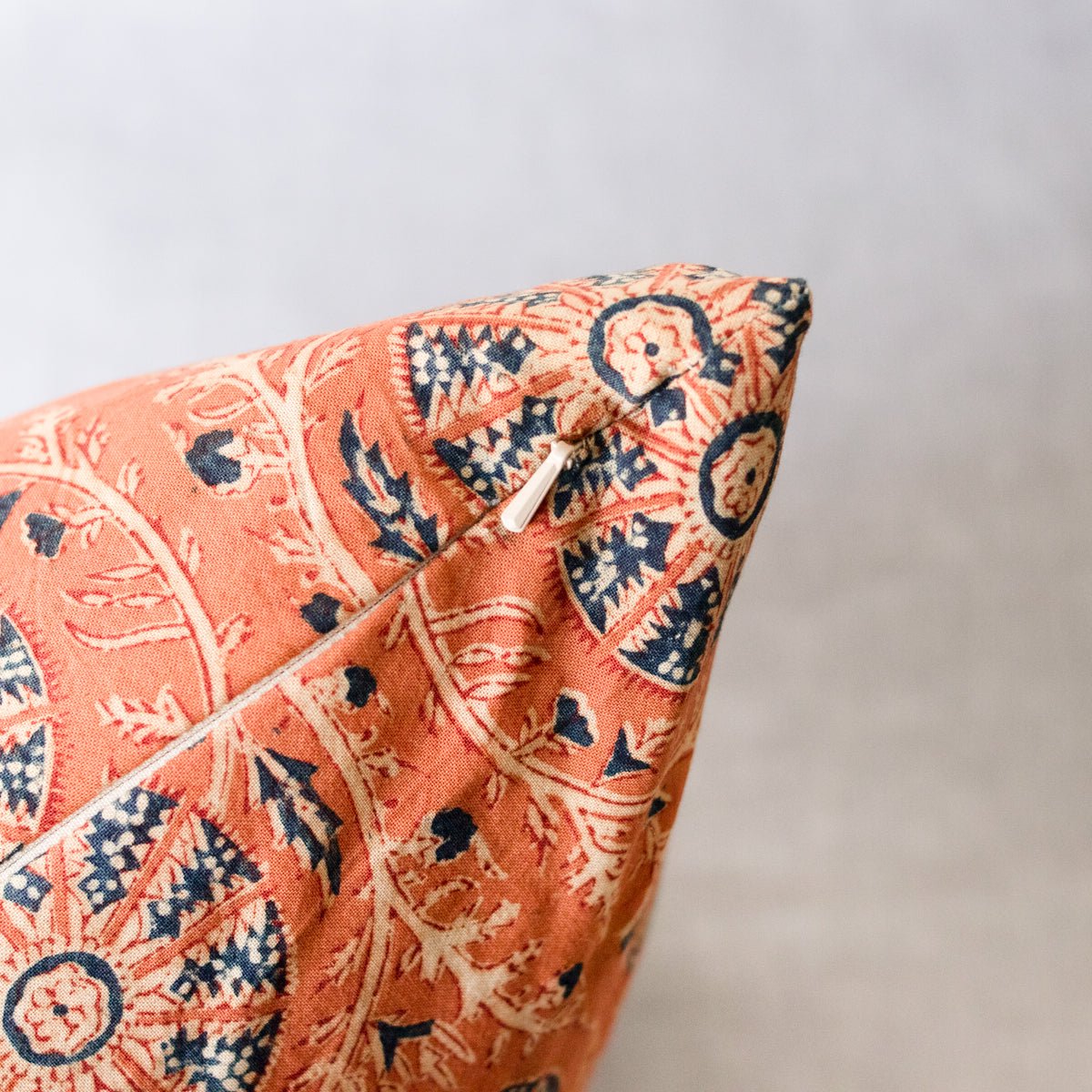 Block Print Pillow | Karuna Saffron - elsie green - textiles