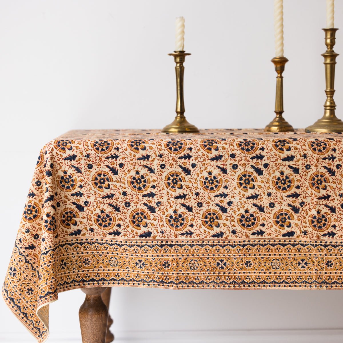 Block Print Tablecloth - elsie green - textiles