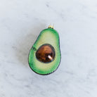 Blown Glass Avocado Ornament - elsie green - decor