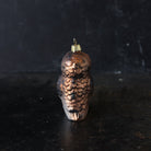 Blown Glass Bashful Owl Ornament - elsie green - decor