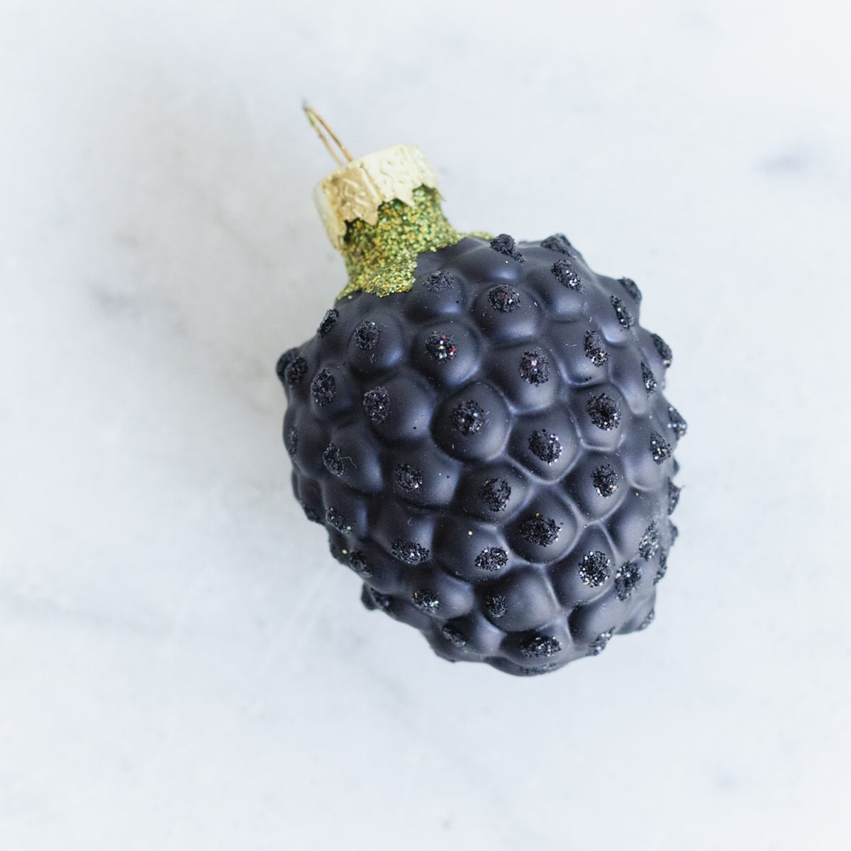 Blown Glass Blackberry Ornament - elsie green - decor
