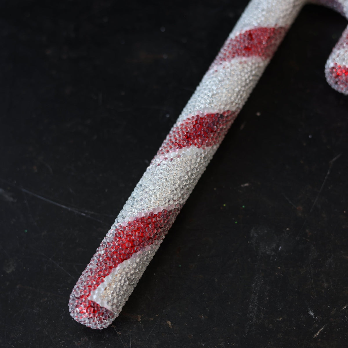 Blown Glass Candy Cane Ornament - elsie green - decor