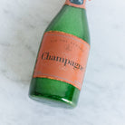 Blown Glass Champagne Ornament - elsie green - decor