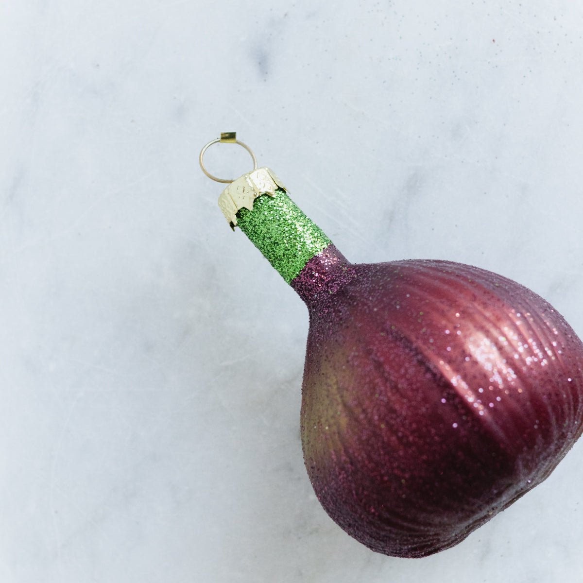 Blown Glass Fig Ornament - elsie green - decor
