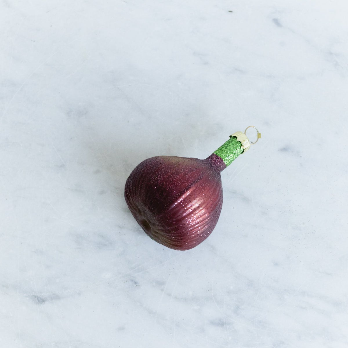 Blown Glass Fig Ornament - elsie green - decor