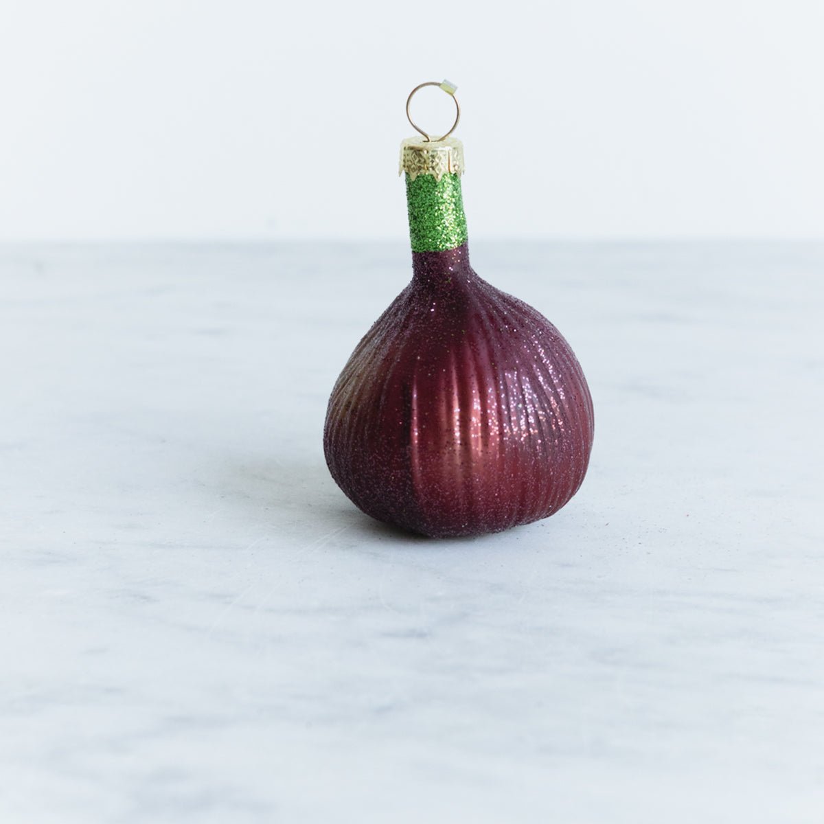 Blown Glass Fig Ornament - elsie green - decor