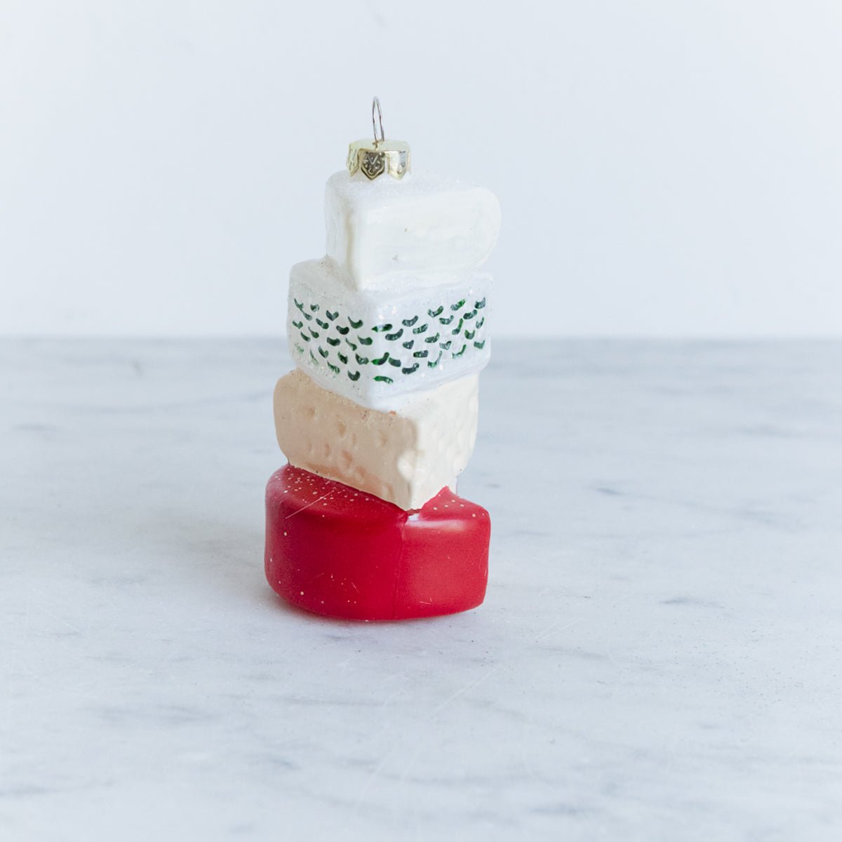 Blown Glass Fromagerie Ornament - elsie green - decor