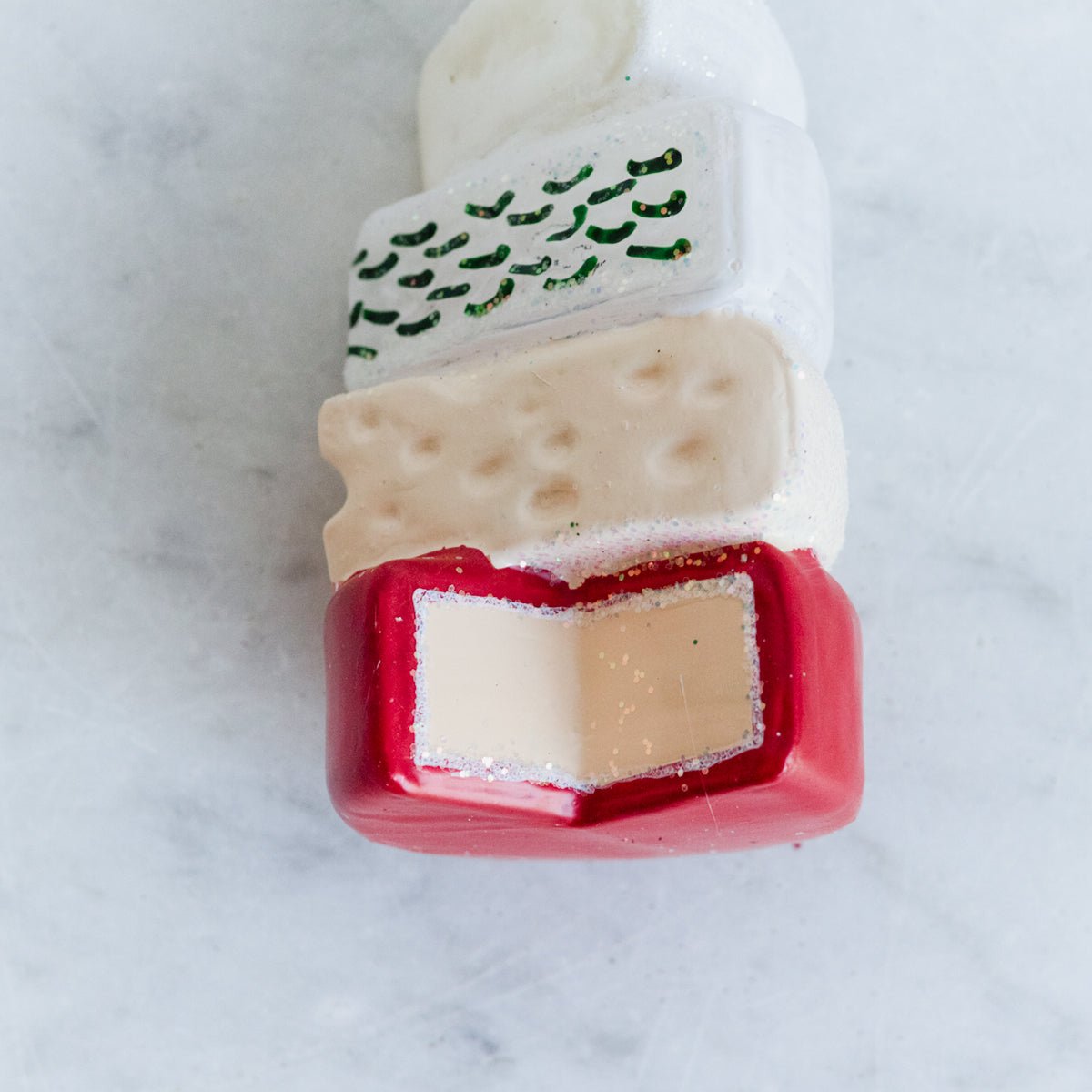 Blown Glass Fromagerie Ornament - elsie green - decor