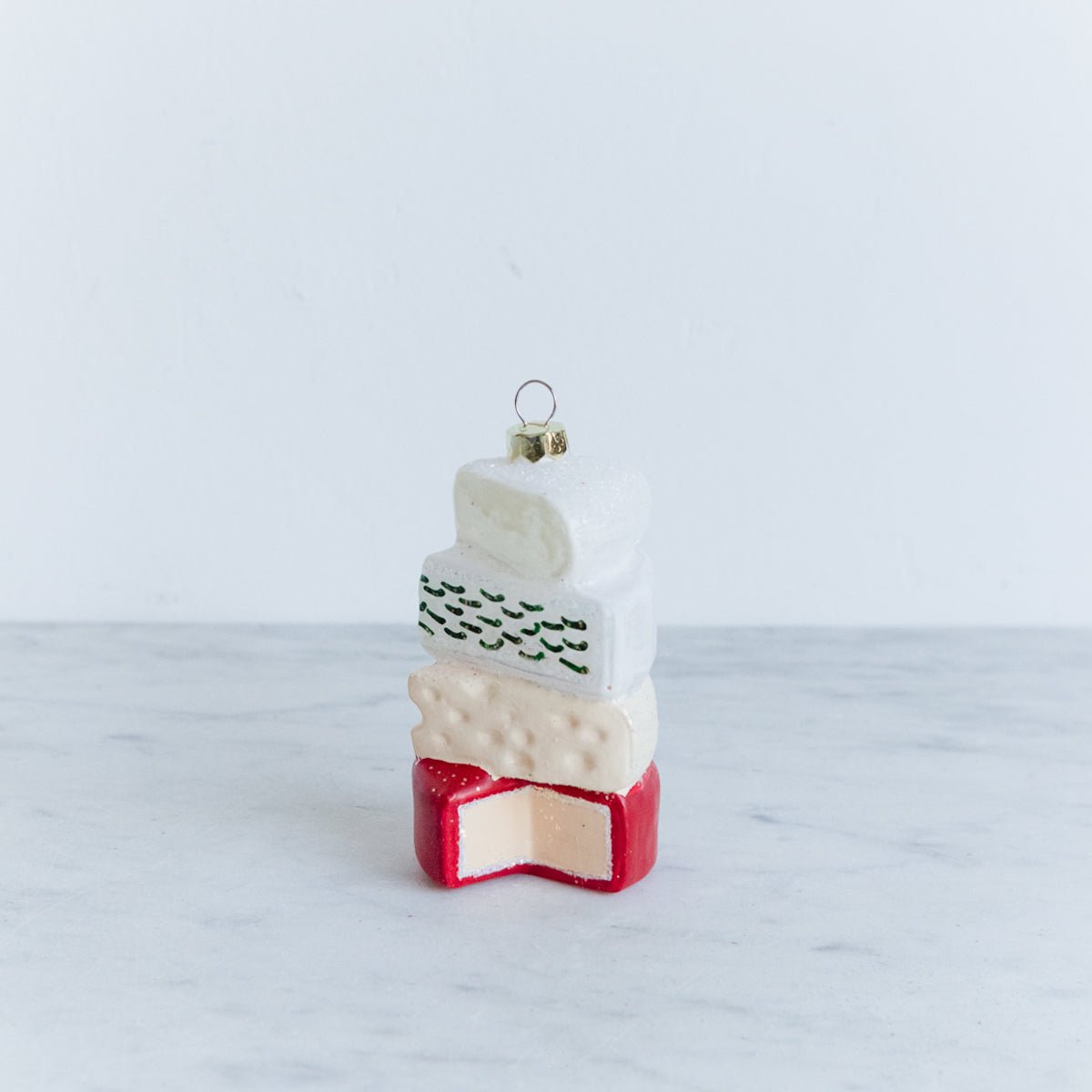Blown Glass Fromagerie Ornament - elsie green - decor