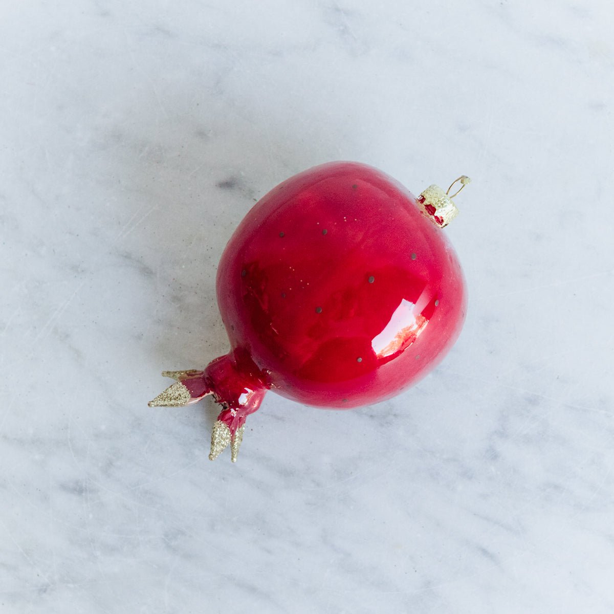 Blown Glass Jeweled Pomegranate - elsie green - decor