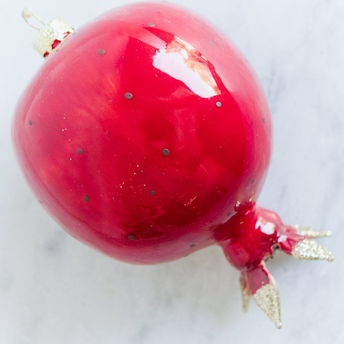 Blown Glass Jeweled Pomegranate - elsie green - decor