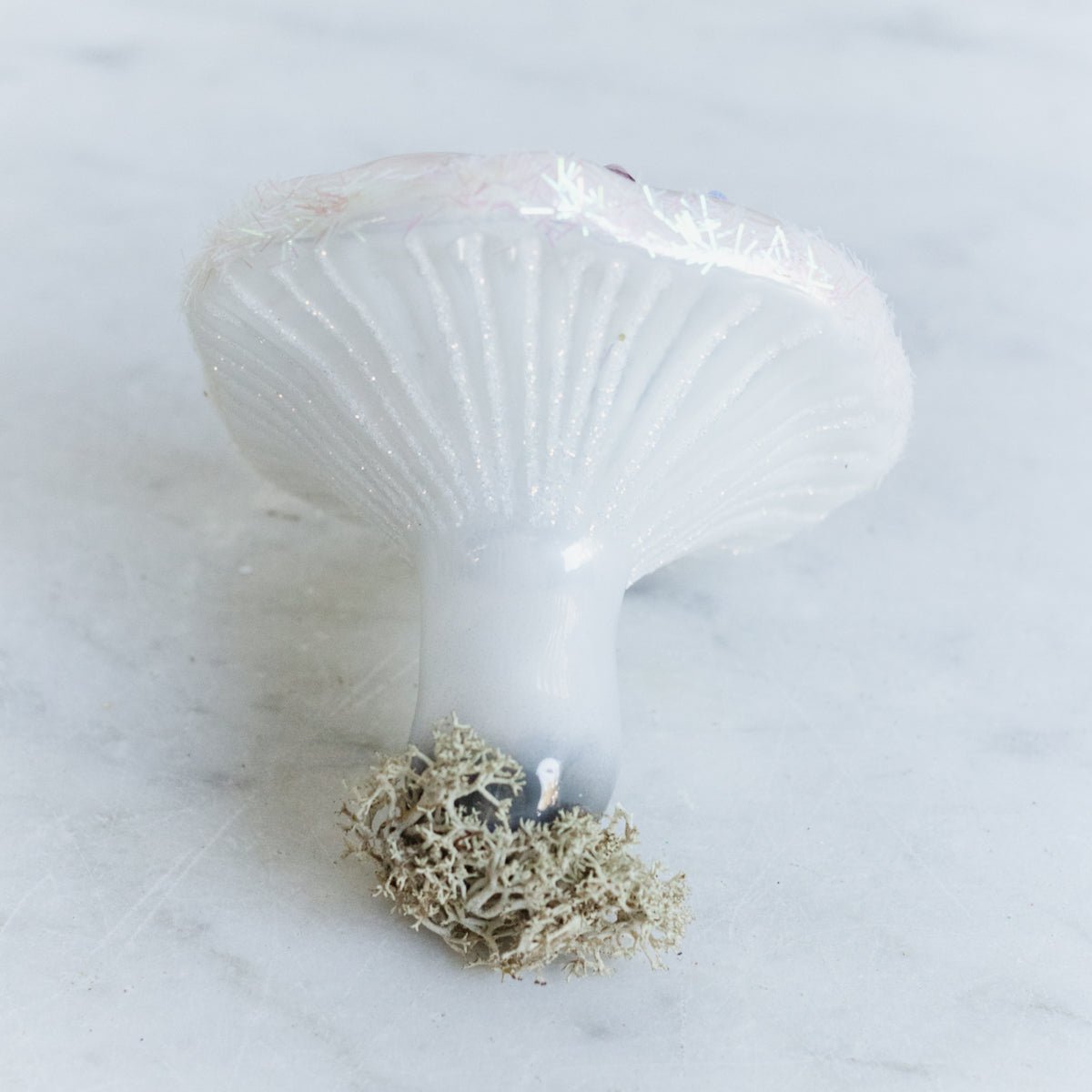 Blown Glass Mushroom Ornament - elsie green - decor