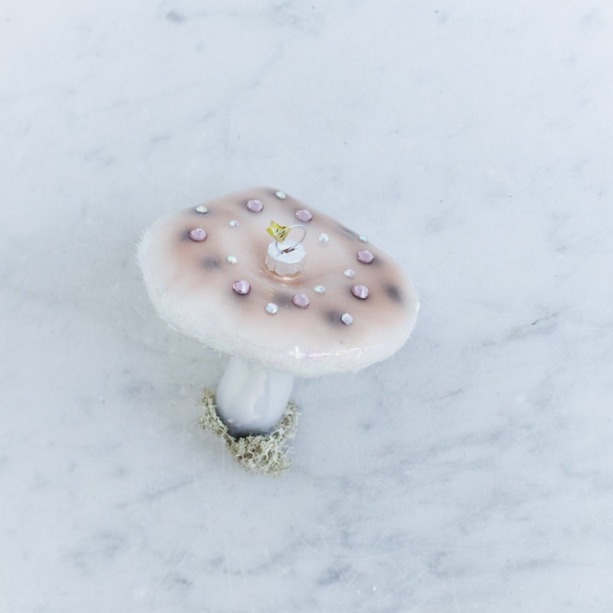 Blown Glass Mushroom Ornament - elsie green - decor