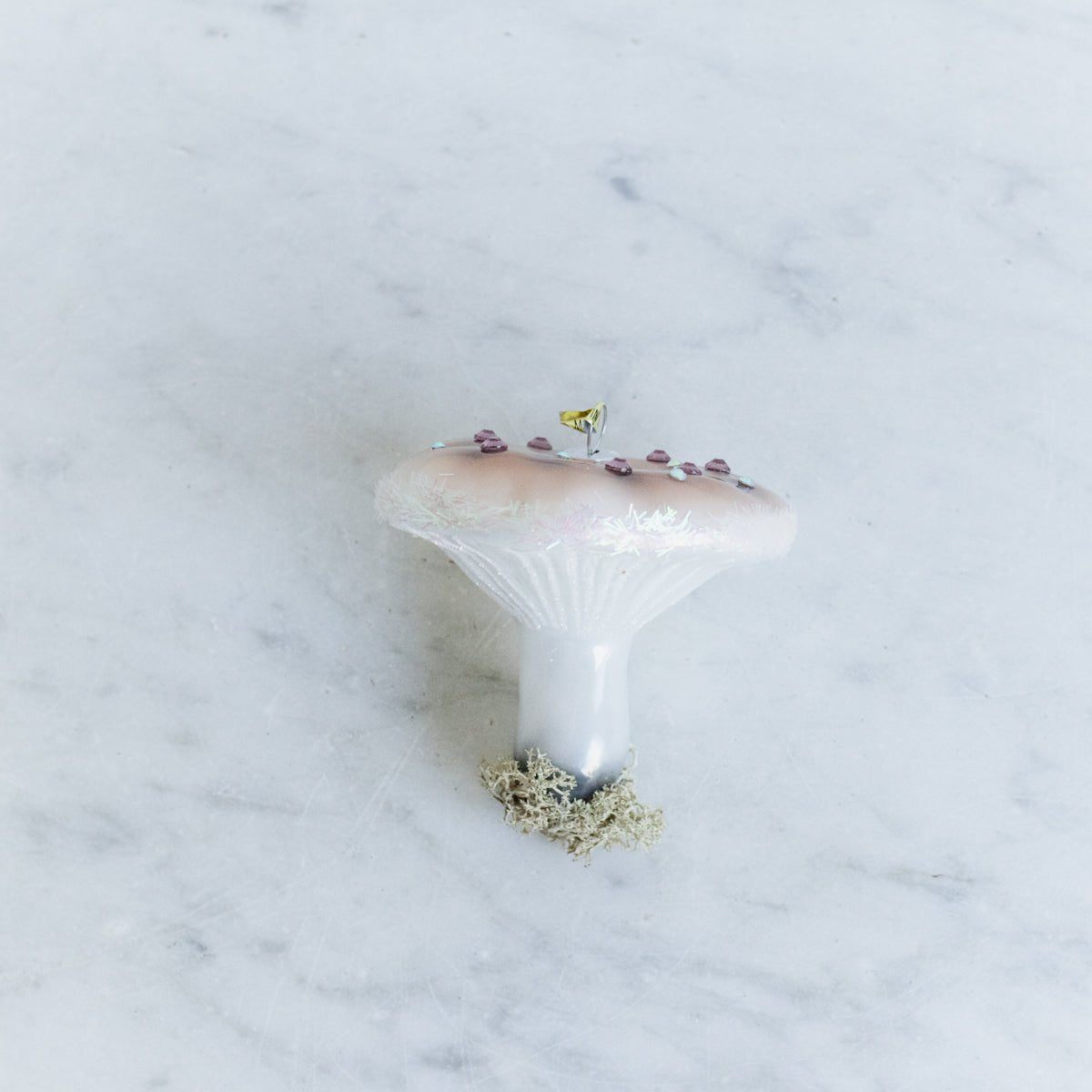 Blown Glass Mushroom Ornament - elsie green - decor