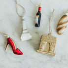 Blown Glass Paris Icon Ornament Set - elsie green - decor