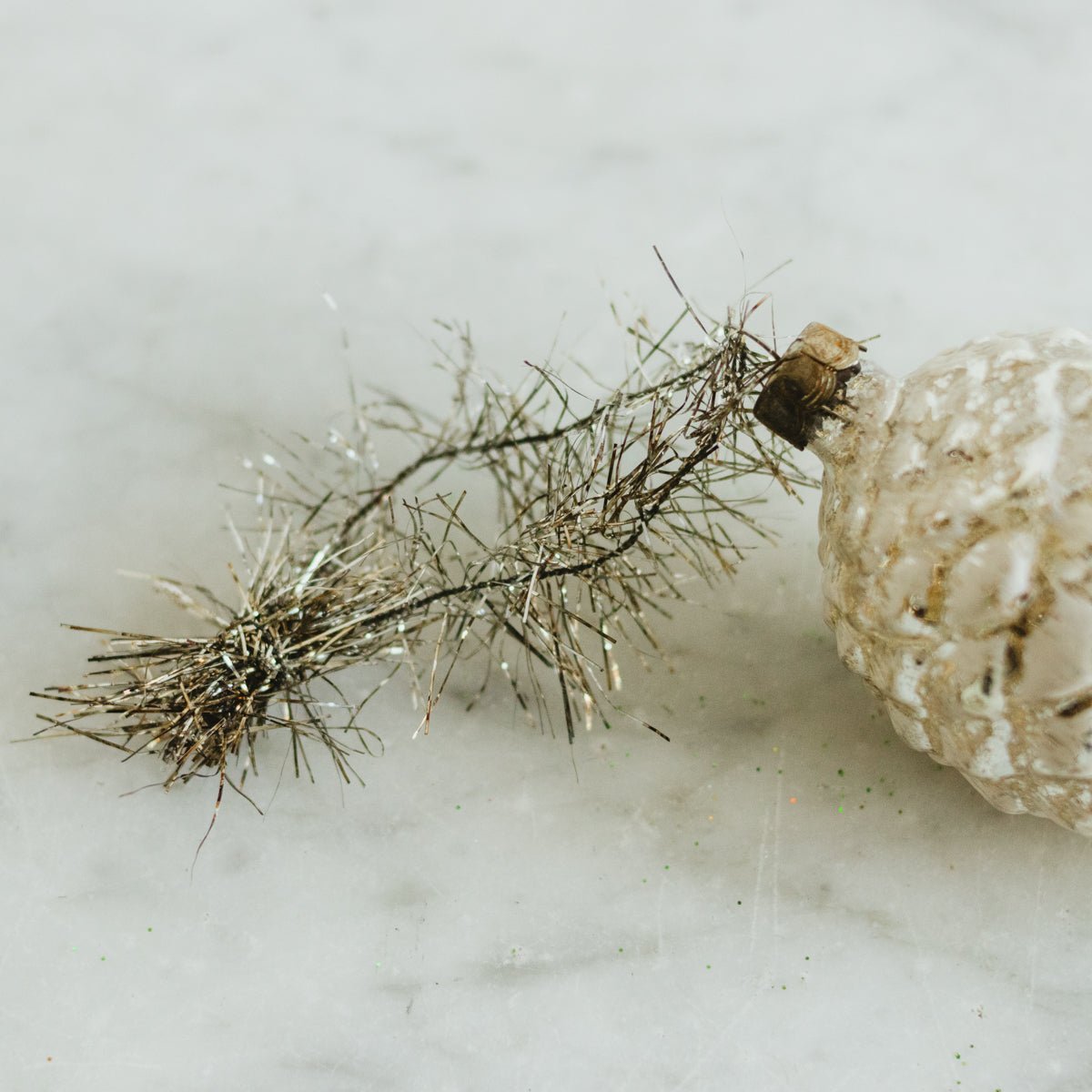 Blown Glass Pinecone Ornament - elsie green - decor