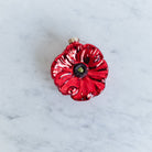 Blown Glass Poppy Ornament - elsie green - decor
