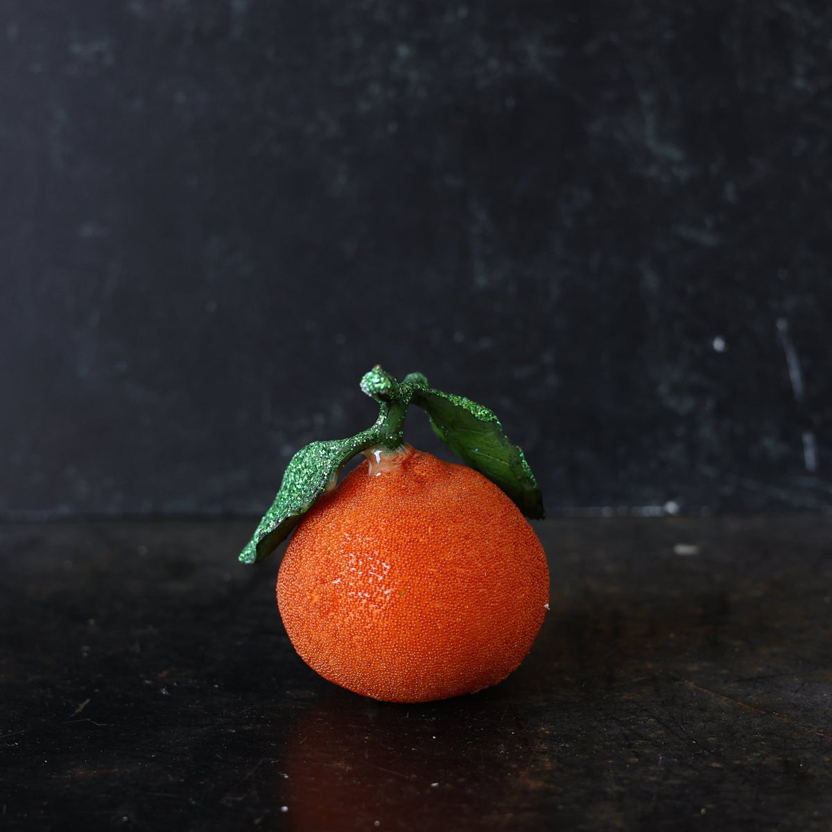 Blown Glass Tangerine Ornament - elsie green - decor